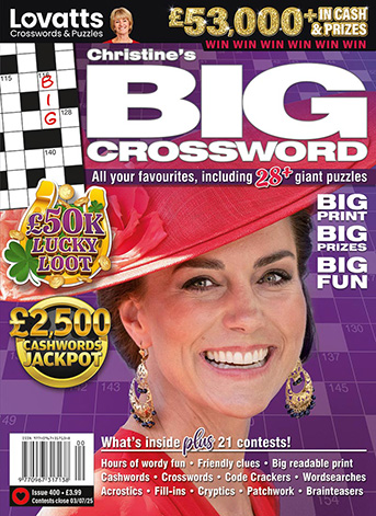 Christine's BIG Crossword // UK Six month subscription