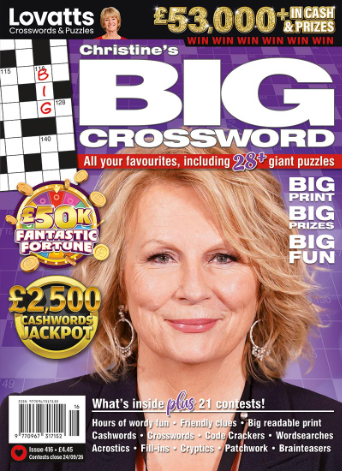 Christine's BIG Crossword // UK Six month subscription