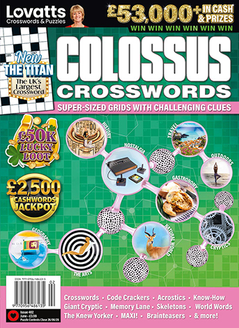 Colossus Crosswords // UK Six Month Subscription